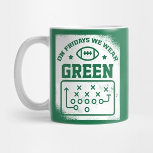 On Fridays We Wear Green // Vintage School Spirit // Go Green Mug